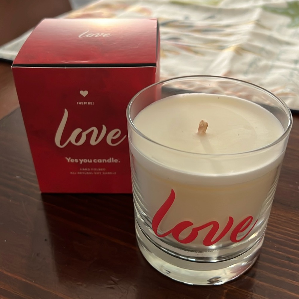 Love candle - new in box